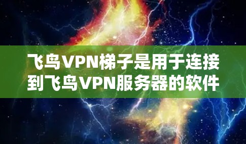 飞鸟VPN梯子是用于连接到飞鸟VPN服务器的软件,以下是使用步骤的详细指南 飞鸟VPN梯子是用于连接到飞鸟VPN服务器的软件,以下是使用步骤的详细指南