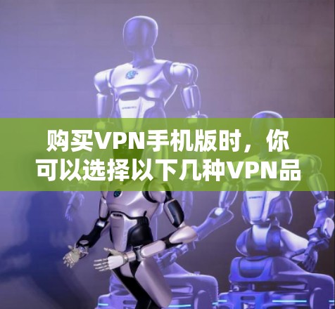 购买VPN手机版时，你可以选择以下几种VPN品牌和服务，以满足你的需求