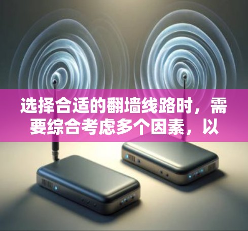选择合适的翻墙线路时，需要综合考虑多个因素，以下是一些关键步骤和建议