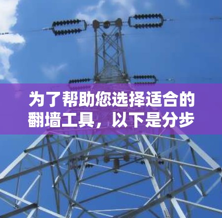 为了帮助您选择适合的翻墙工具，以下是分步骤的建议
