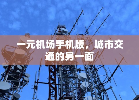 一元机场手机版，城市交通的另一面