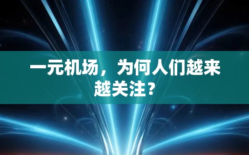 一元机场，为何人们越来越关注？