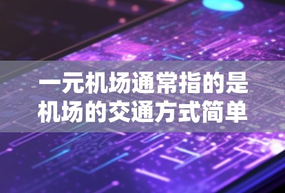 一元机场通常指的是机场的交通方式简单、价格低廉或服务高效的机场，适合游客使用。以下是一些可能的情况和考虑因素