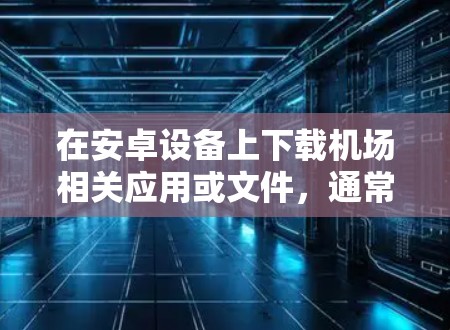 在安卓设备上下载机场相关应用或文件，通常是通过以下步骤完成的