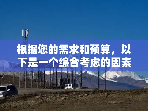 根据您的需求和预算，以下是一个综合考虑的因素和推荐