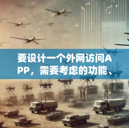 要设计一个外网访问APP,需要考虑的功能、界面、系统架构和安全性。以下是详细的步骤说明 要设计一个外网访问APP,需要考虑的功能、界面、系统架构和安全性。以下是详细的步骤说明