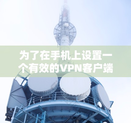 为了在手机上设置一个有效的VPN客户端，以下是一步步的指南