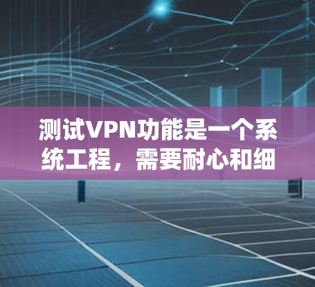 测试VPN功能是一个系统工程，需要耐心和细致的技能。以下是对如何测试和使用DnViable的详细步骤